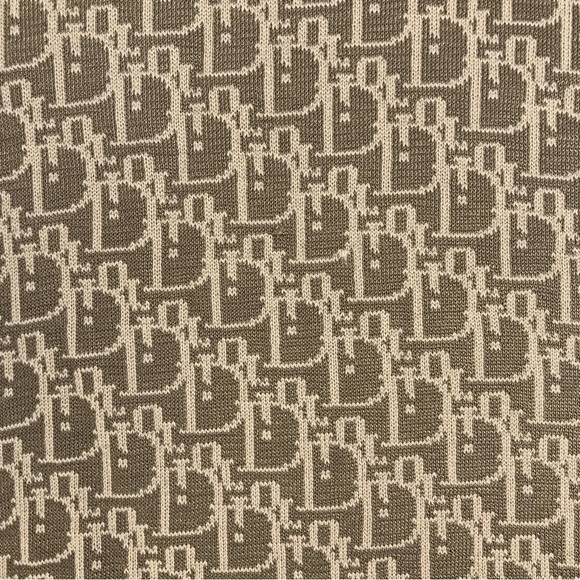 Dior Tan Scarf with Red and Yellow Accents - Picture 8 of 9